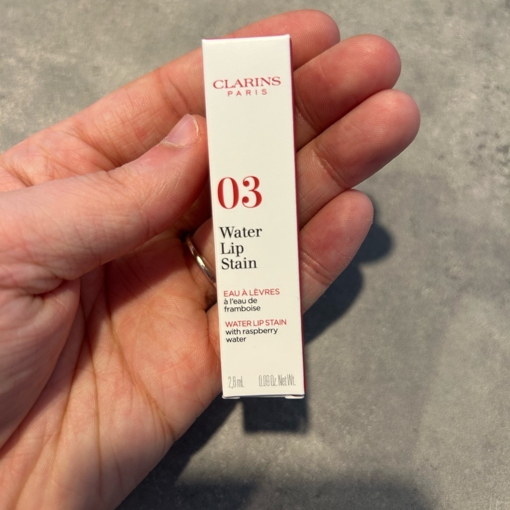 Clarins 03 Water Lip Stain-‎ red water